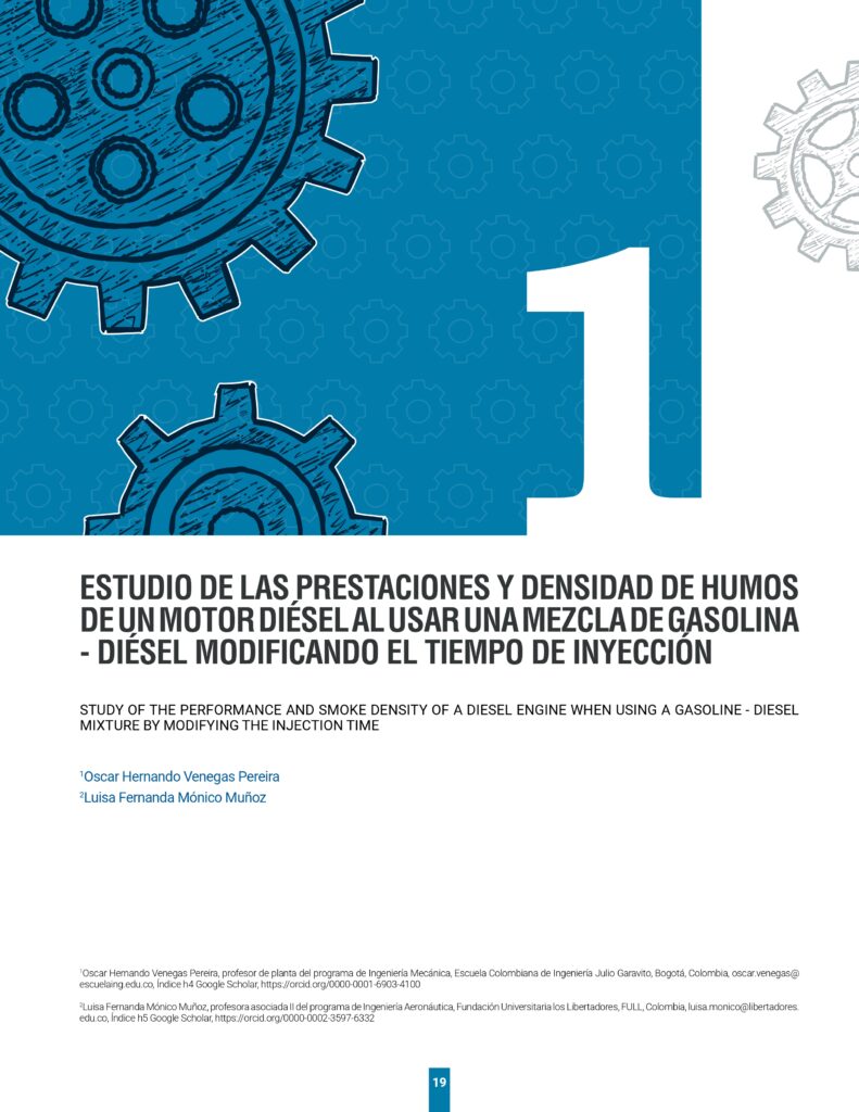 portada - capítulo i. estudio de las prestaciones y densidad de humos de un motor diésel al usar una mezcla de gasolina - diésel modificando el tiempo de inyección